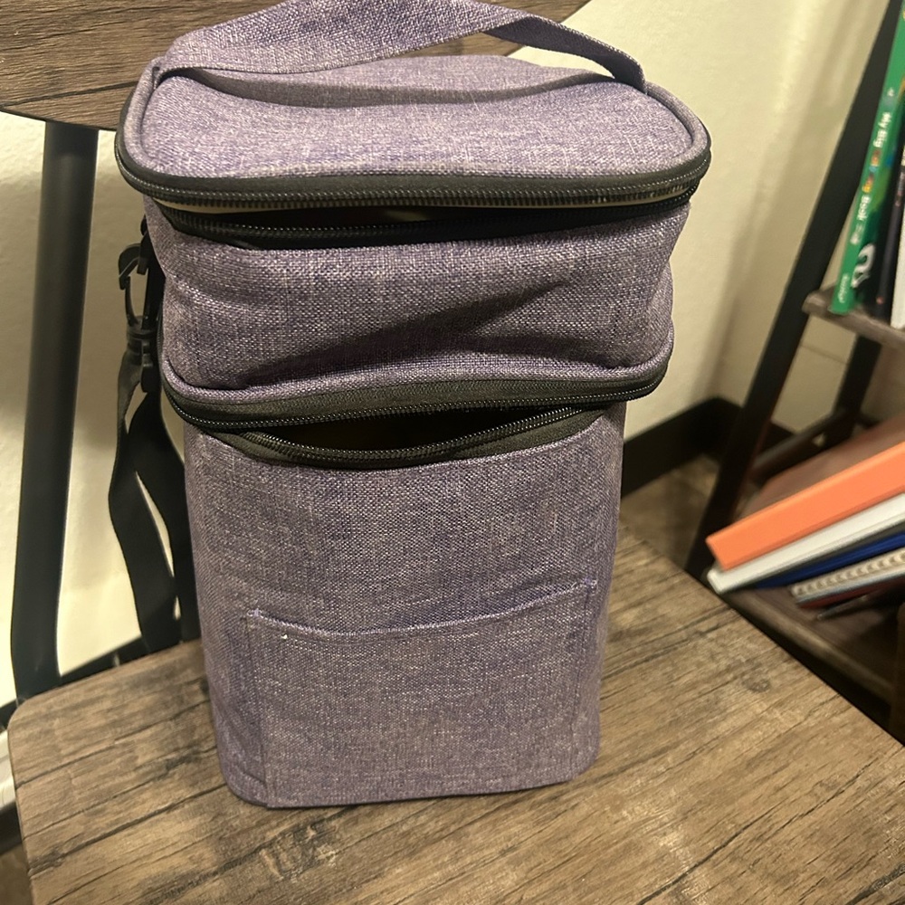 Purple insulated milk cooler